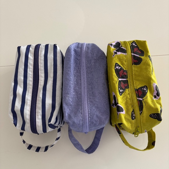 3 X BAGGU Dopp Kit ~ Iris ~ Marine ~ Butterfly - Picture 5 of 11